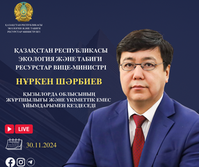 Вице-министр экологии встретится с жителями Кызылординской области 30 ноября 2024 года