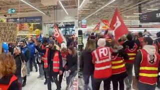 Протест сотрудников Auchan во Франции против реструктуризации: более 300 человек на улицах