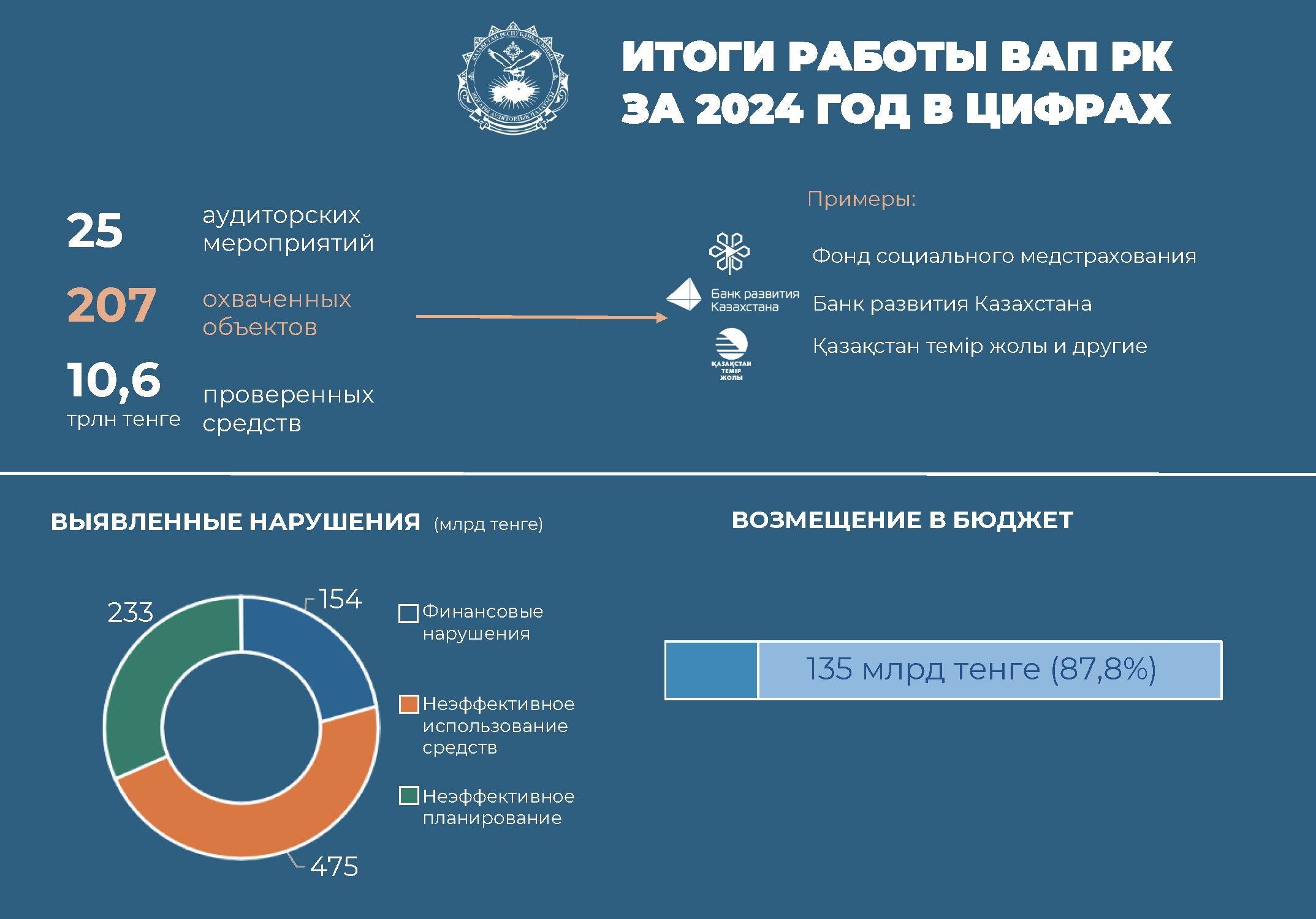 Аудит ВАП РК: результаты проверок за 2024 год.