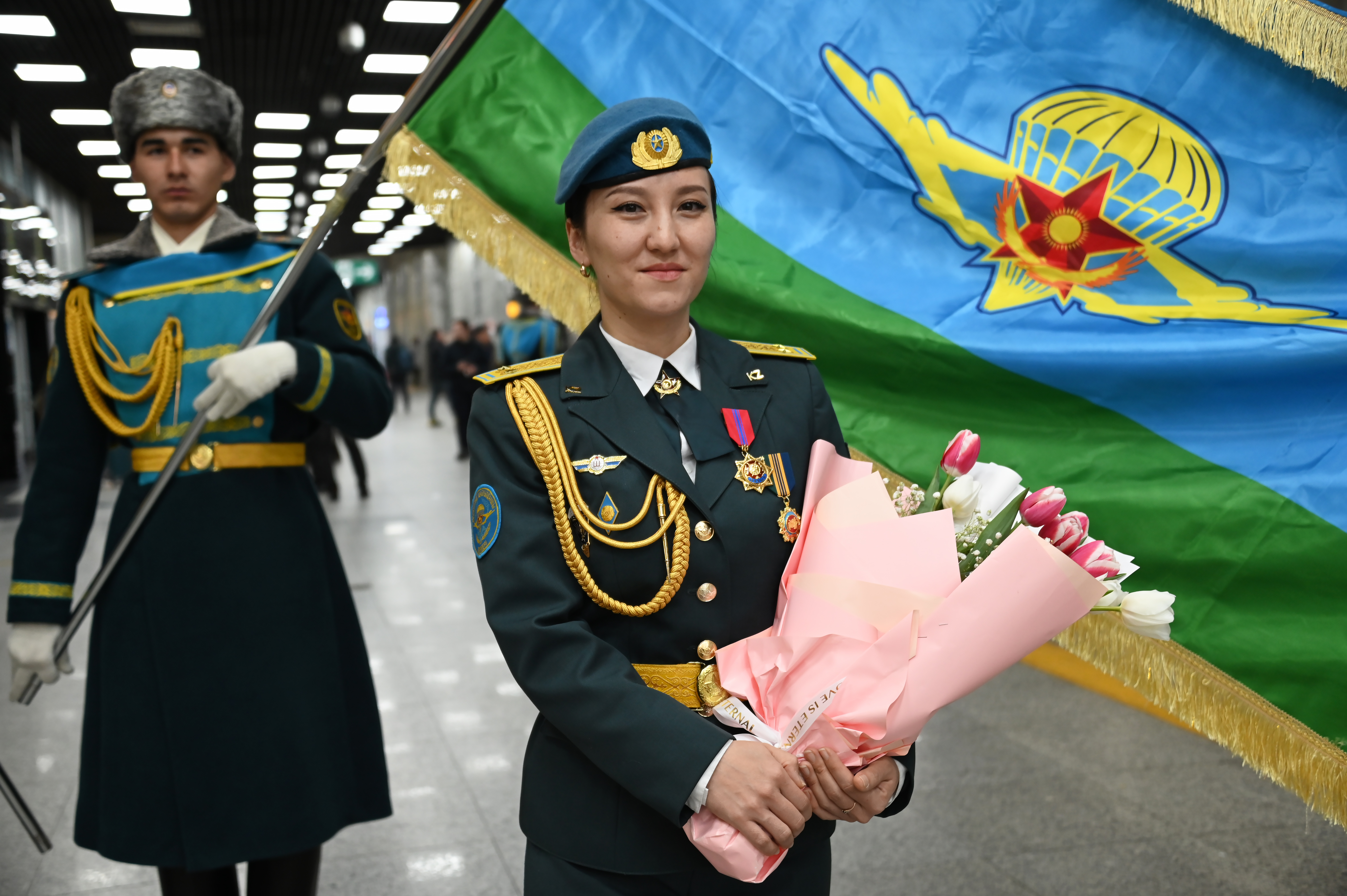 Лейтенант Балжан Мусатаева удостоена ордена Айбын II степени